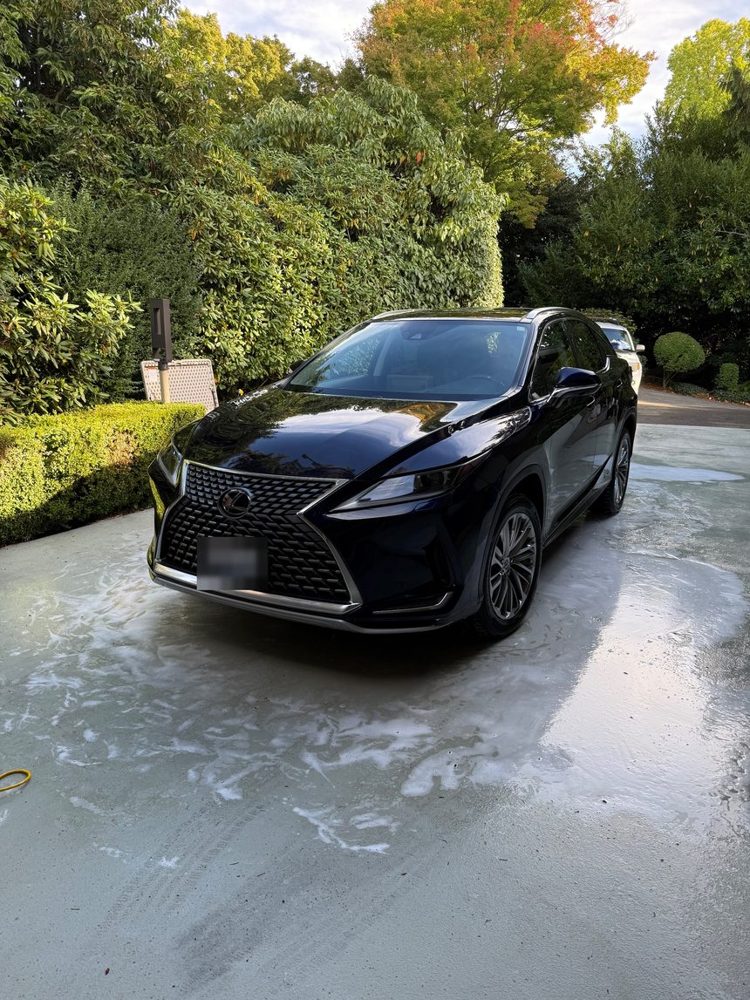 Lexus RX after a hand wash and detail